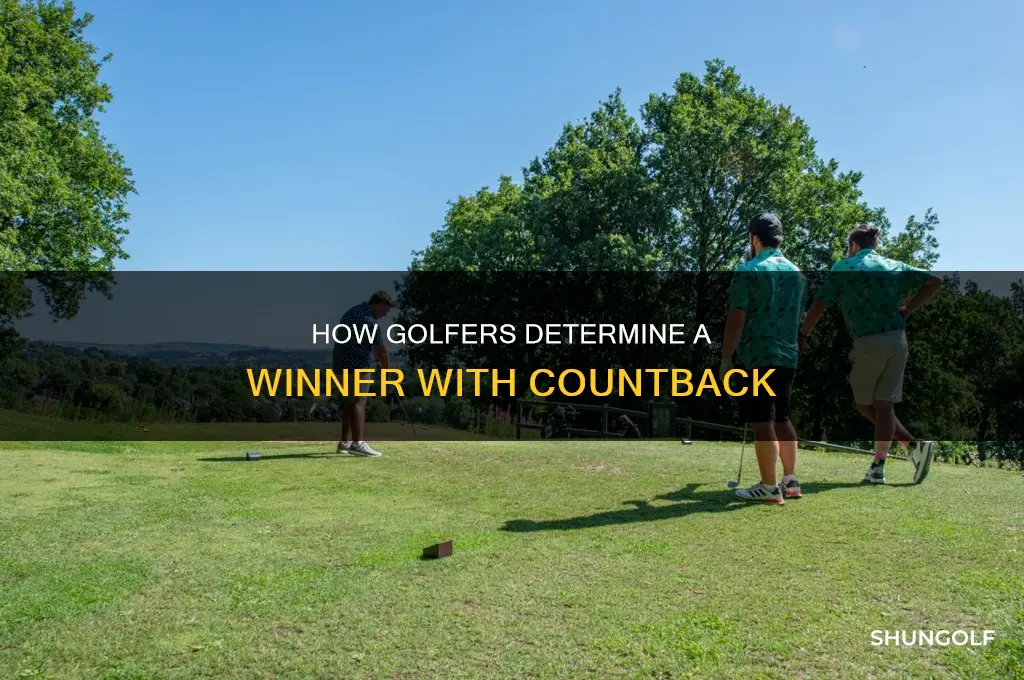 what is countback in golf