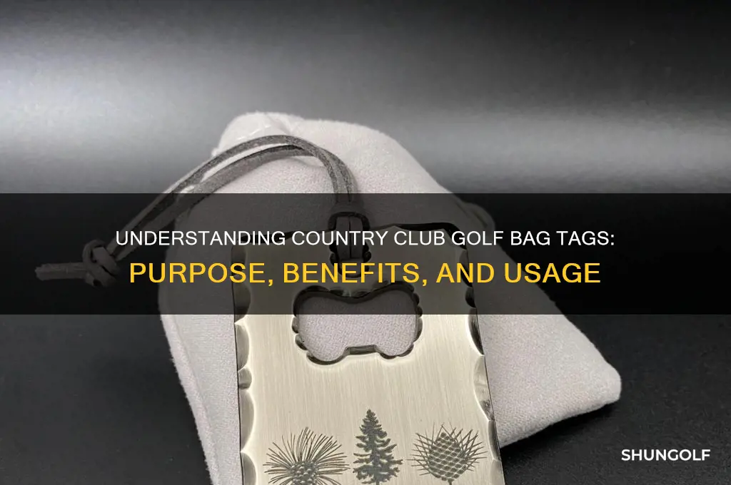 what is country club golf bag tag