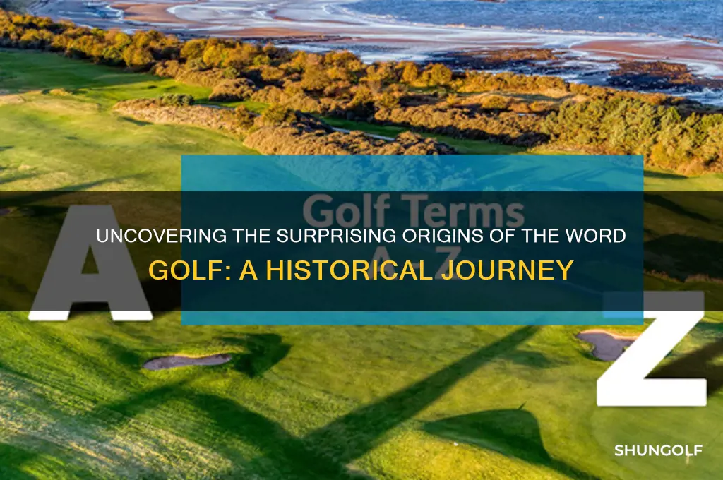 what is d origin of the word golf