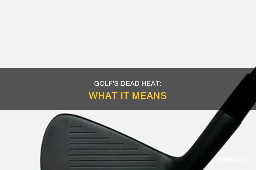 what is dead heat in golf