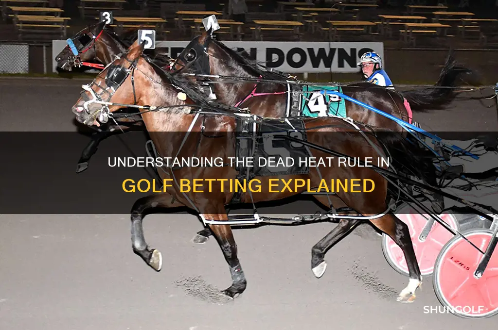 what is dead heat rule in golf betting