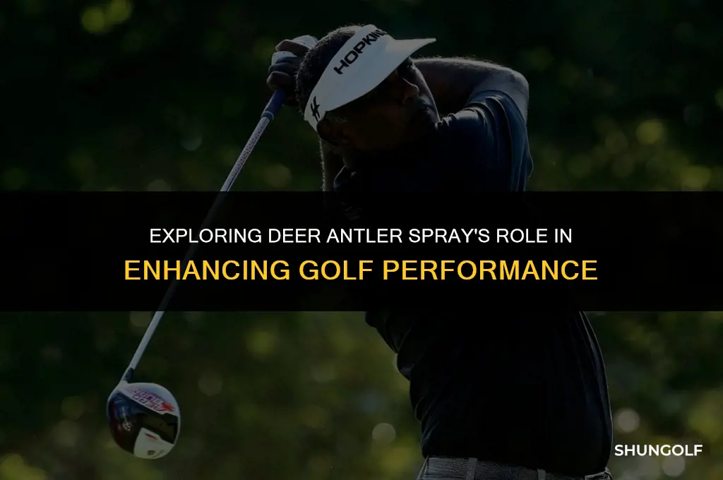 what is deer antler spray used for in golf