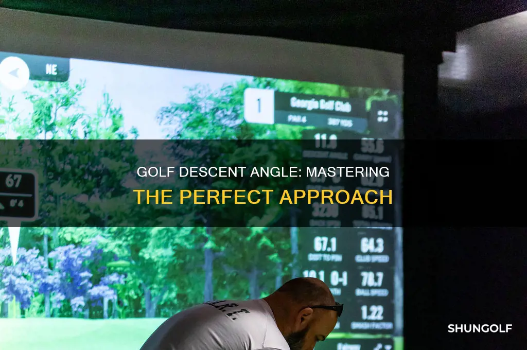 what is descent angle in golf
