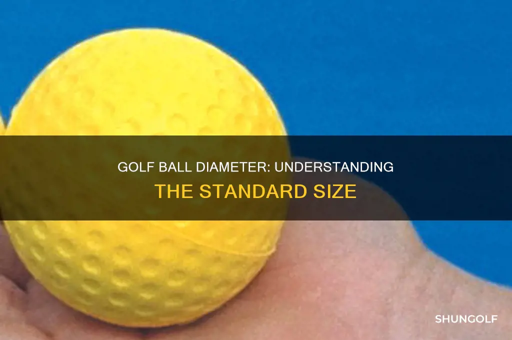what is diameter of golf lball