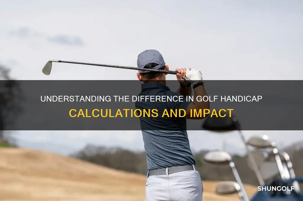 what is diff in golf handicap