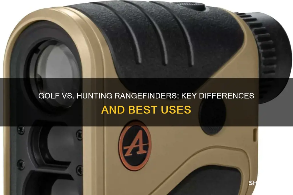 what is difference between golf rangefinders and hunting rangefinders