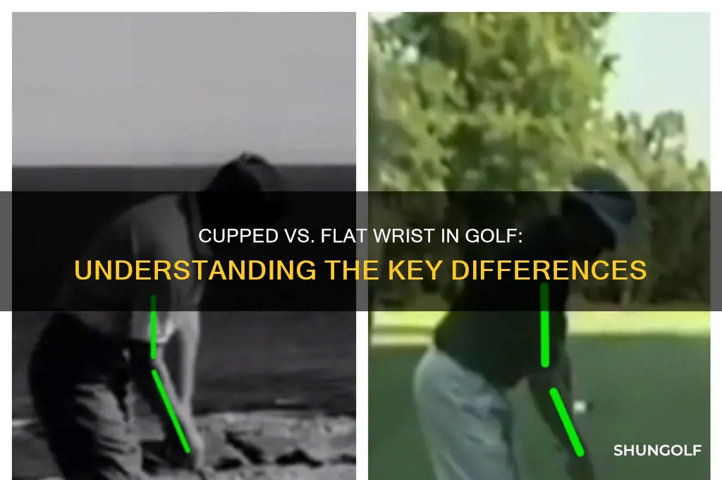 what is difference in golf between cupped and flat wrist