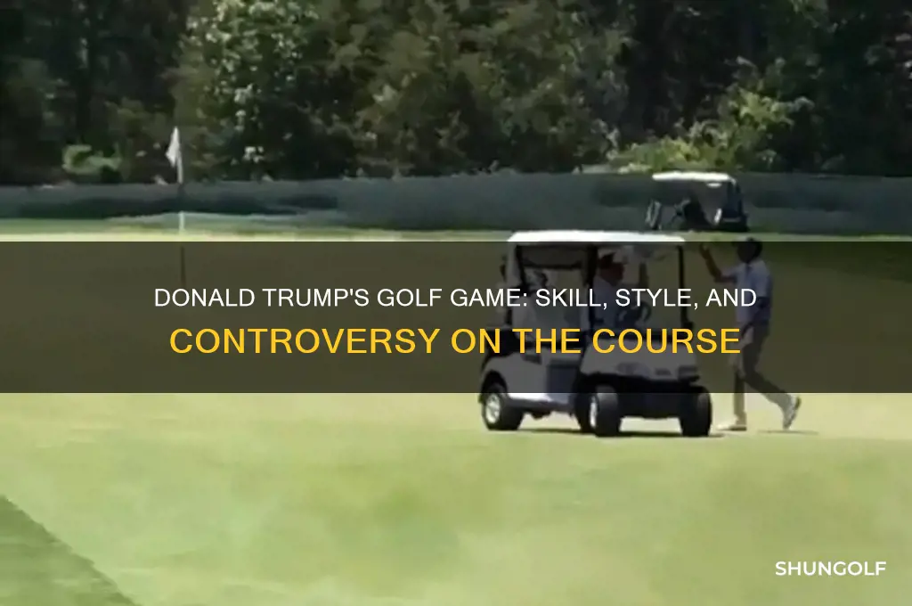 what is donald trump as a golfer