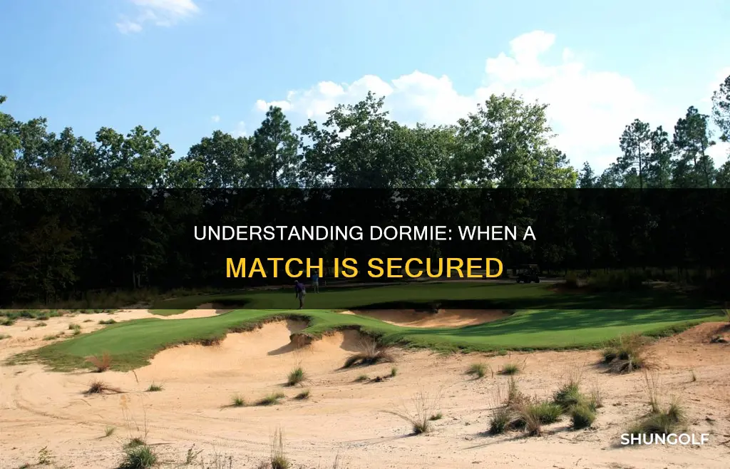 what is dormie in golf