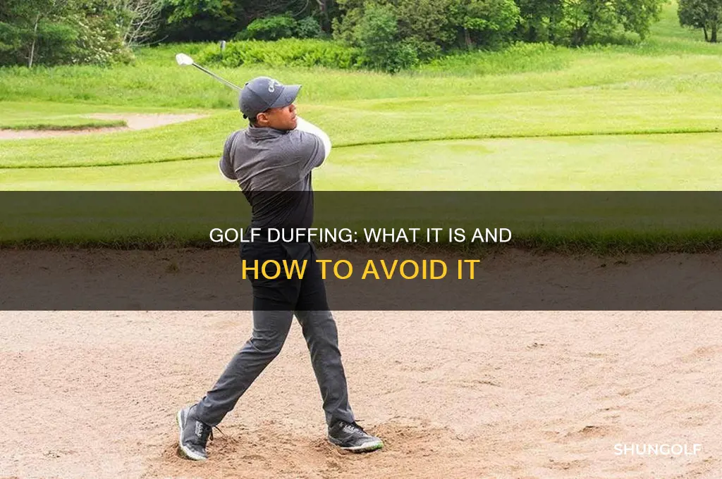 what is duffing in golf