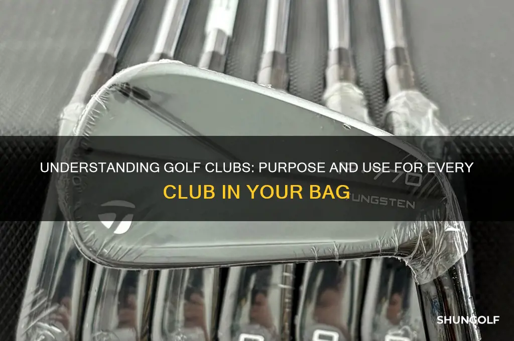 what is each club for in golf