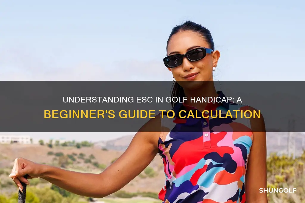 what is esc in golf handicap