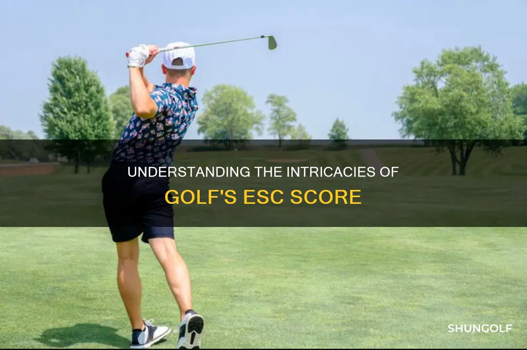 what is esc score in golf