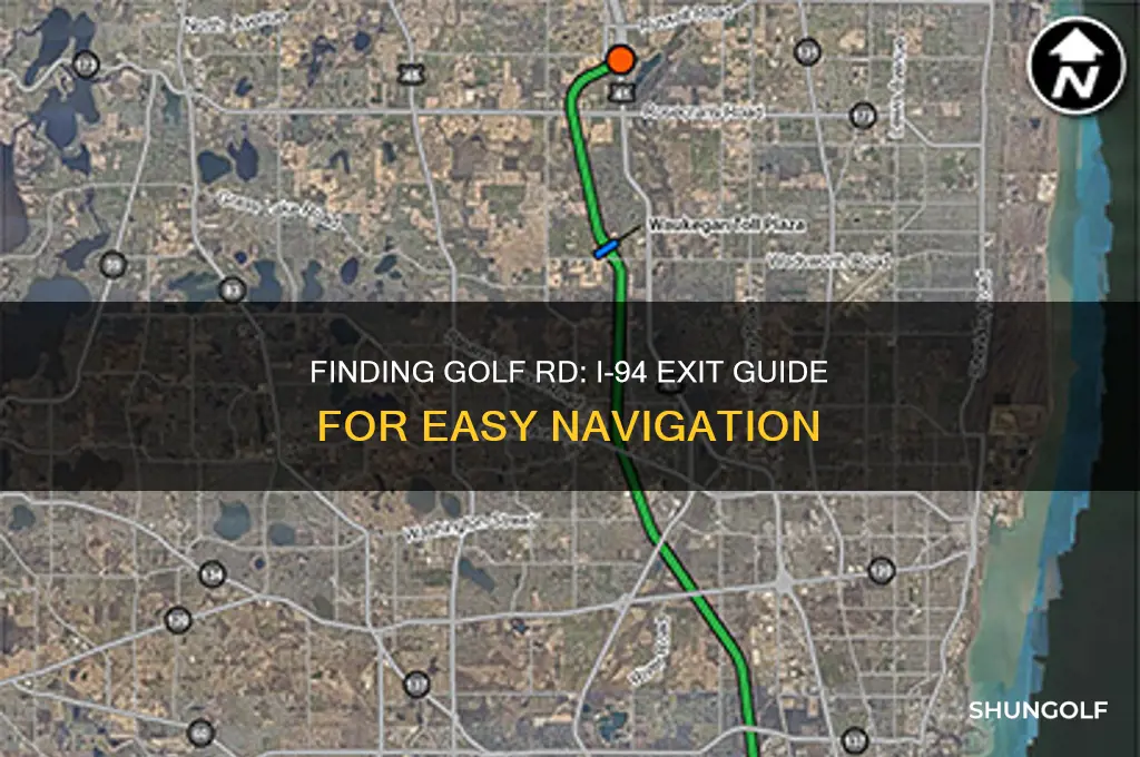 what is exit no off of i94 for golf rd