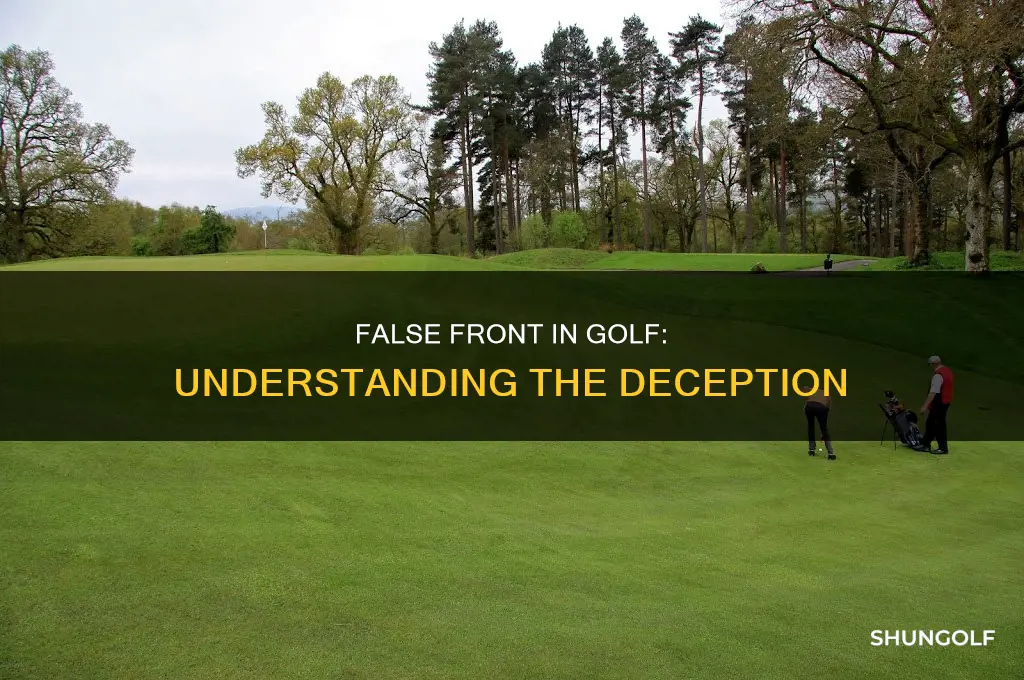 what is false front in golf