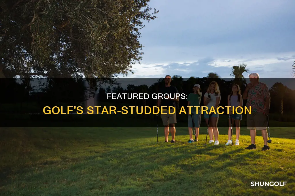 what is featured groups in golf