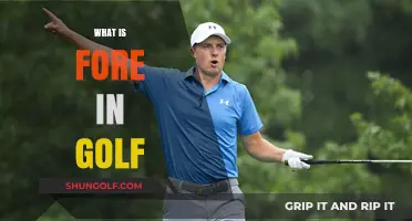 Golf Fore-play: What's Fore in Golf?
