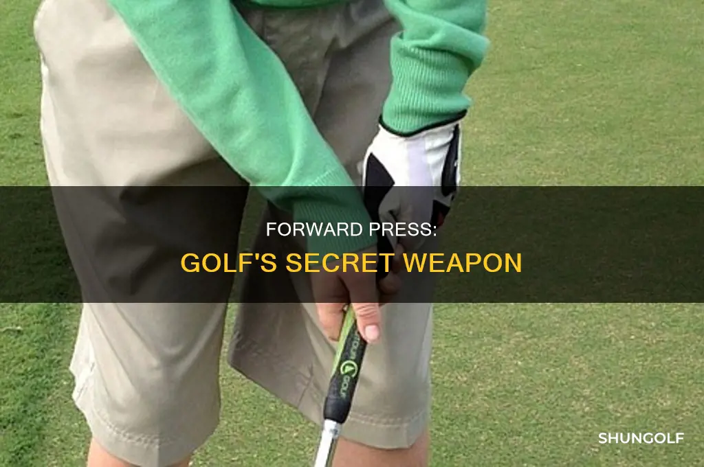 what is forward press in golf