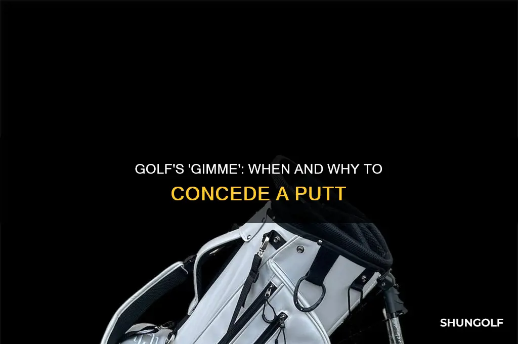 what is gimme in golf