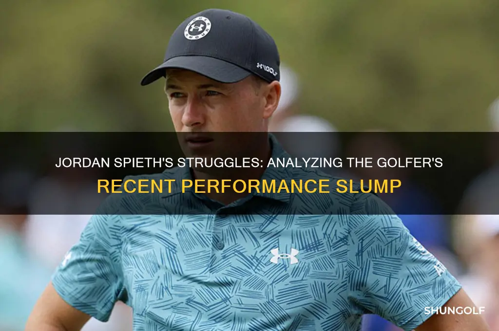 what is going on with professional golfer jordan spieth