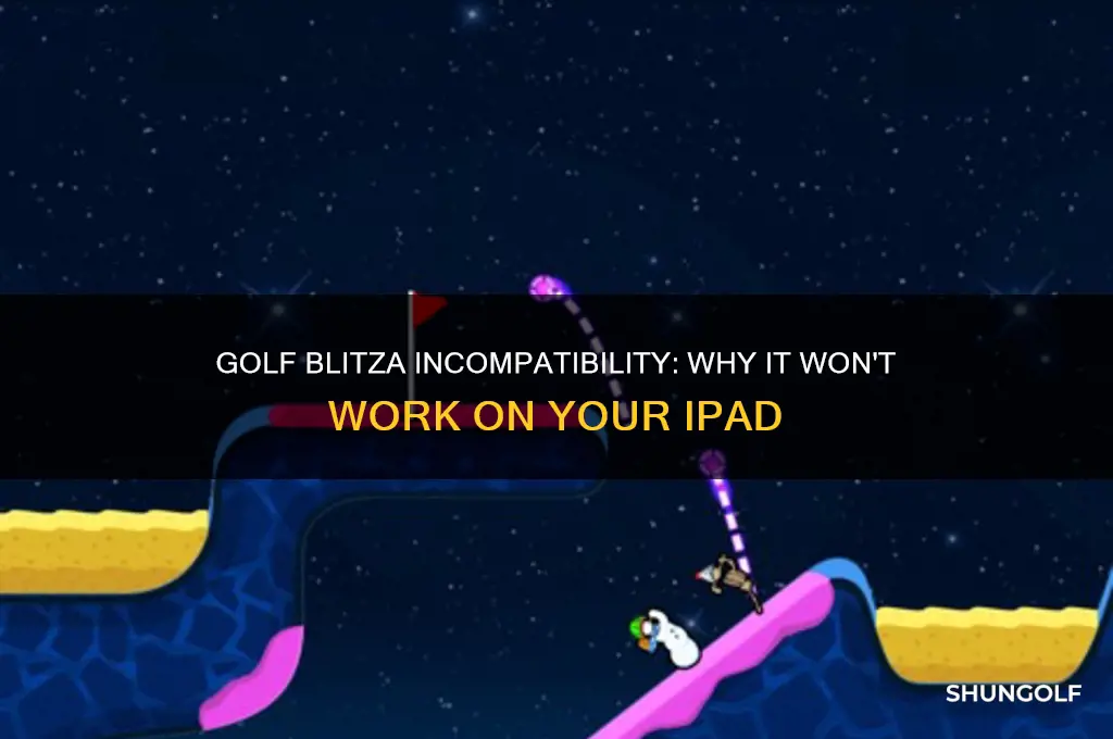 what is golf blitza not compaitble with my ipad