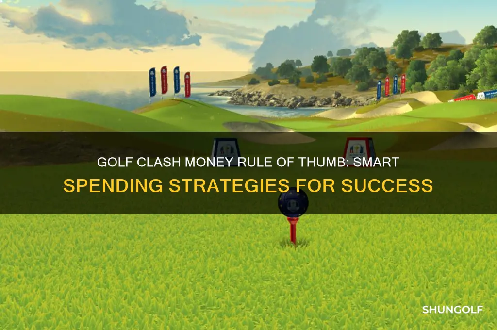 what is golf clash money rule of thumb