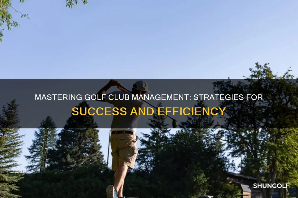 what is golf club management