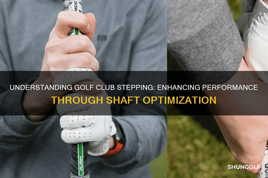 what is golf club stepping