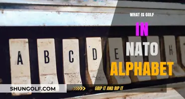 Golf's Lingo: NATO Alphabet Explained