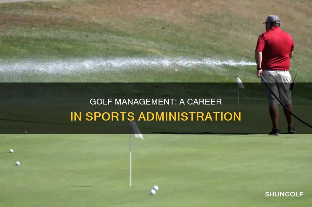 what is golf management