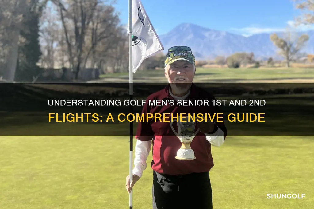 what is golf men senior 1st and 2nd flights