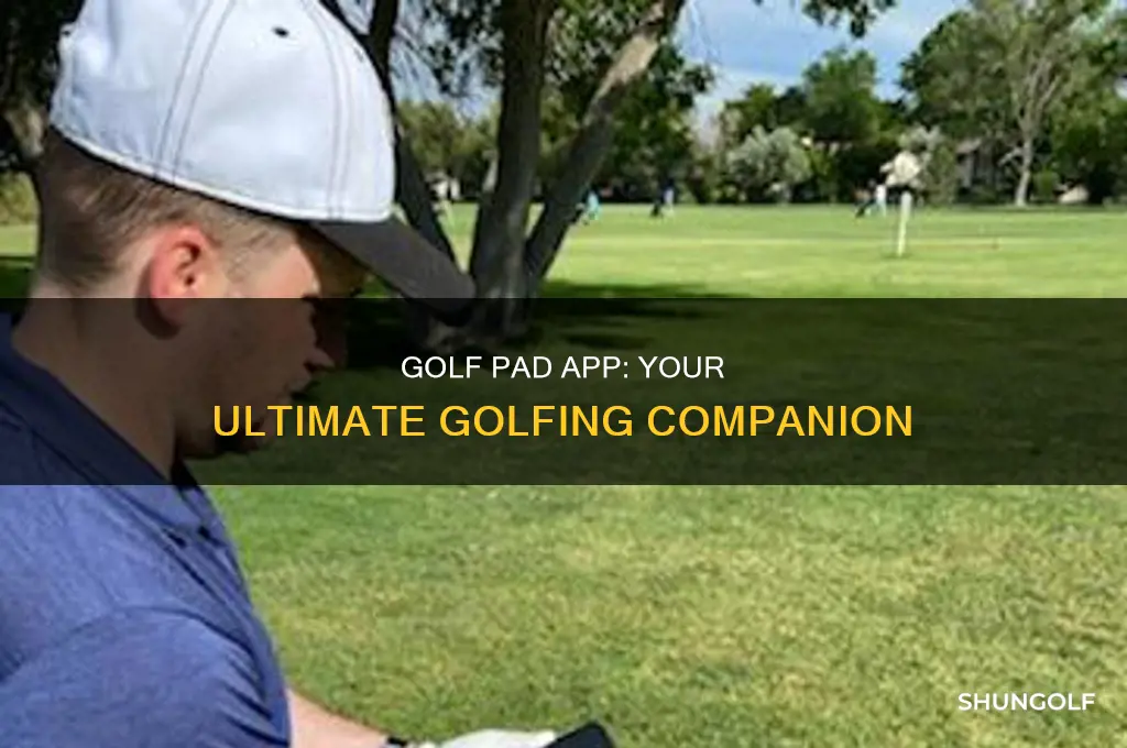 what is golf pad app