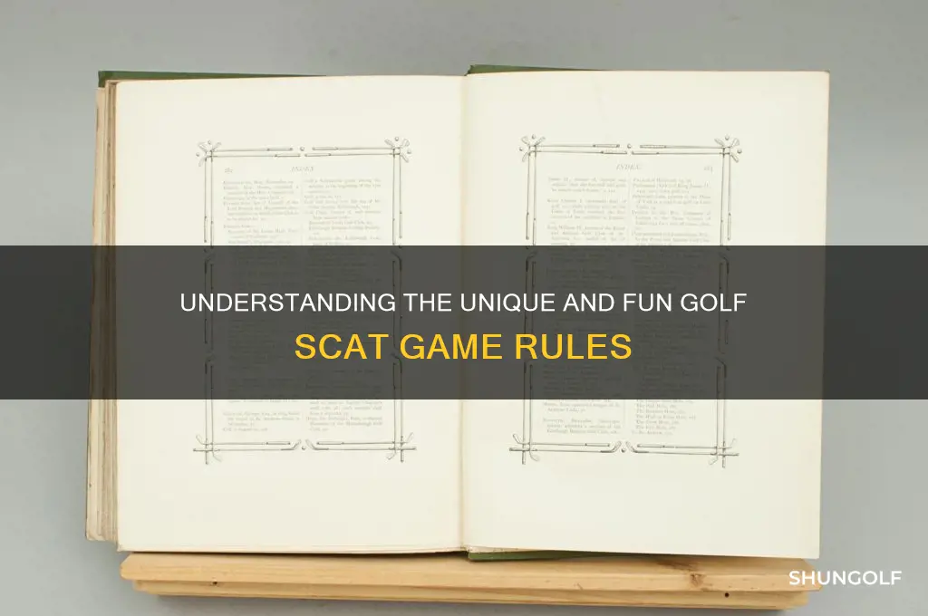 what is golf scat game