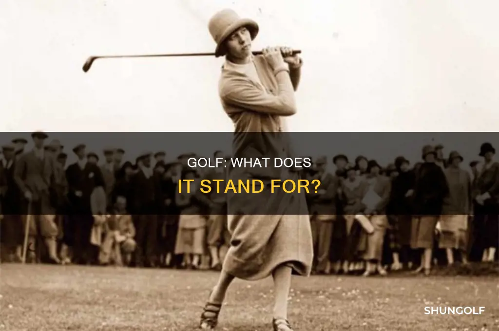 what is golf stand for