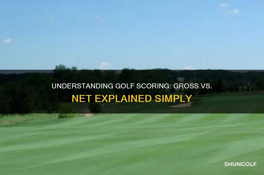 what is gross and net in golf