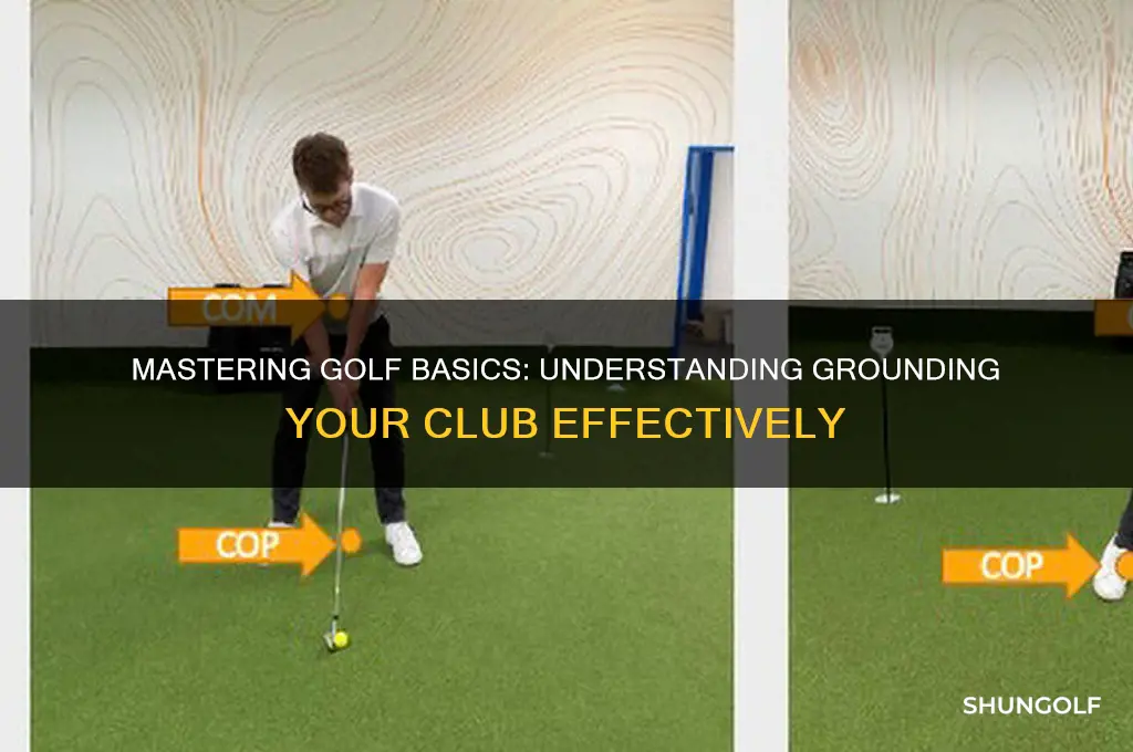 what is grounding a club in golf