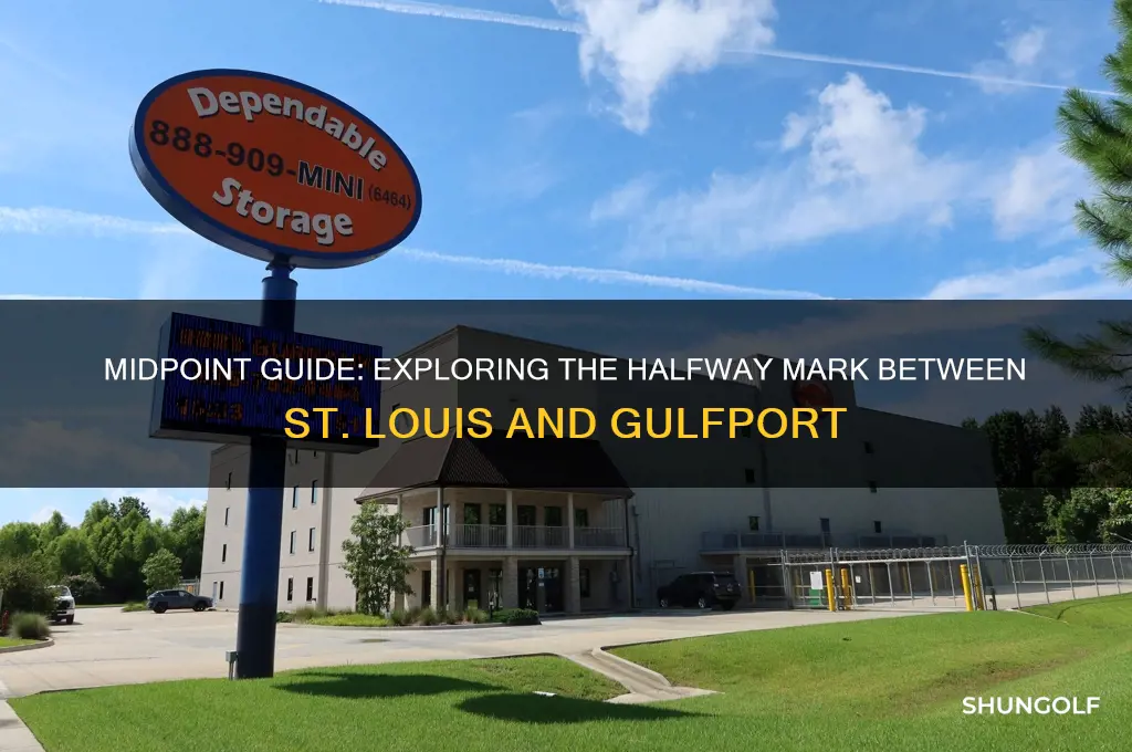 what is half way between st lpuis and golf port