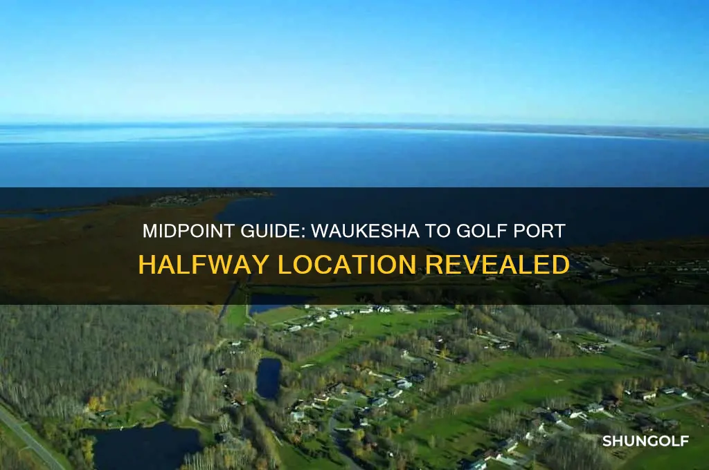 what is half way between waukesha and golf port