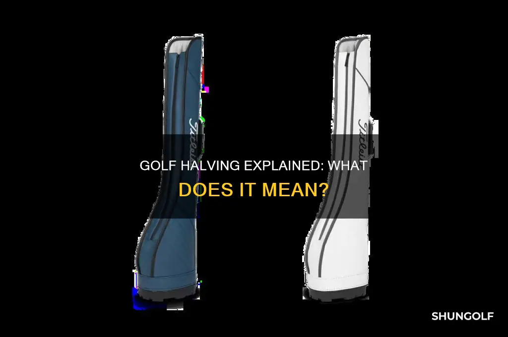 what is halved in golf
