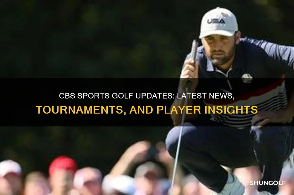 what is happening at cbs sports golf