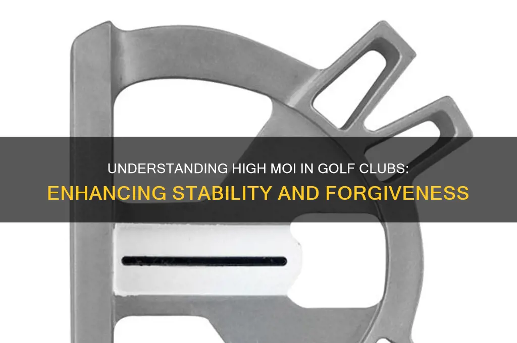 what is high moi in golf clubs