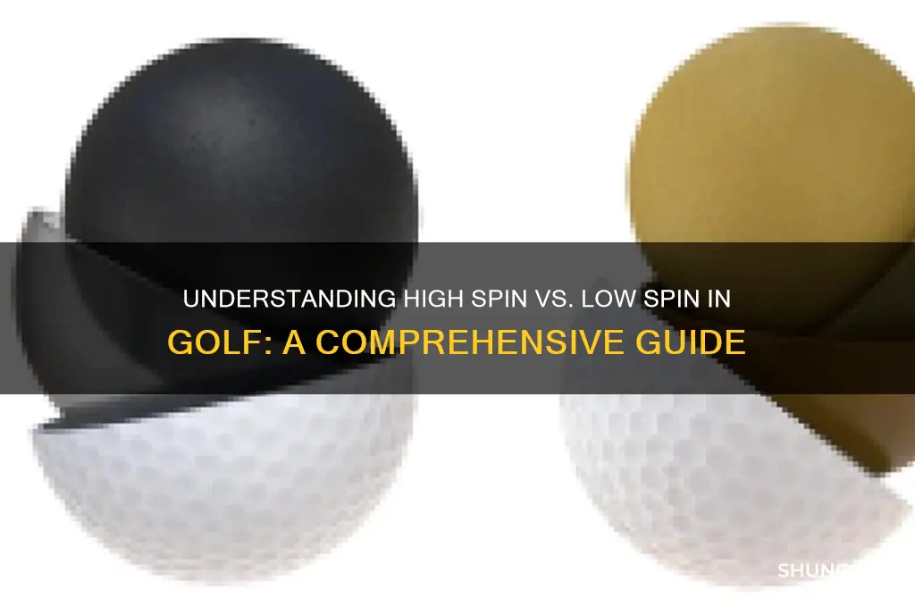 what is high spin and low spin in golf