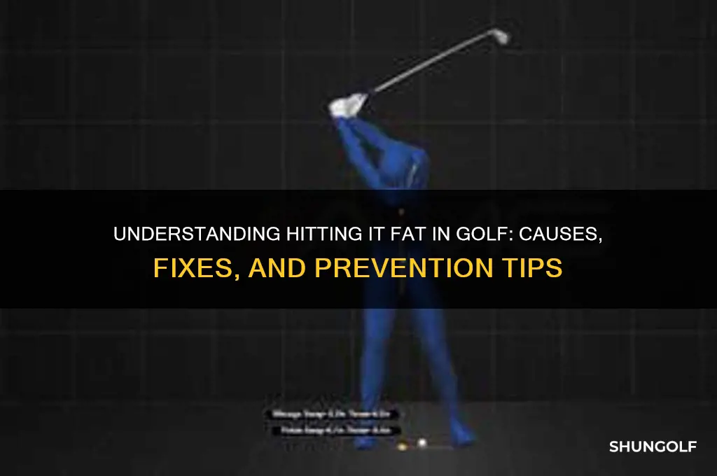 what is hitting it fat in golf
