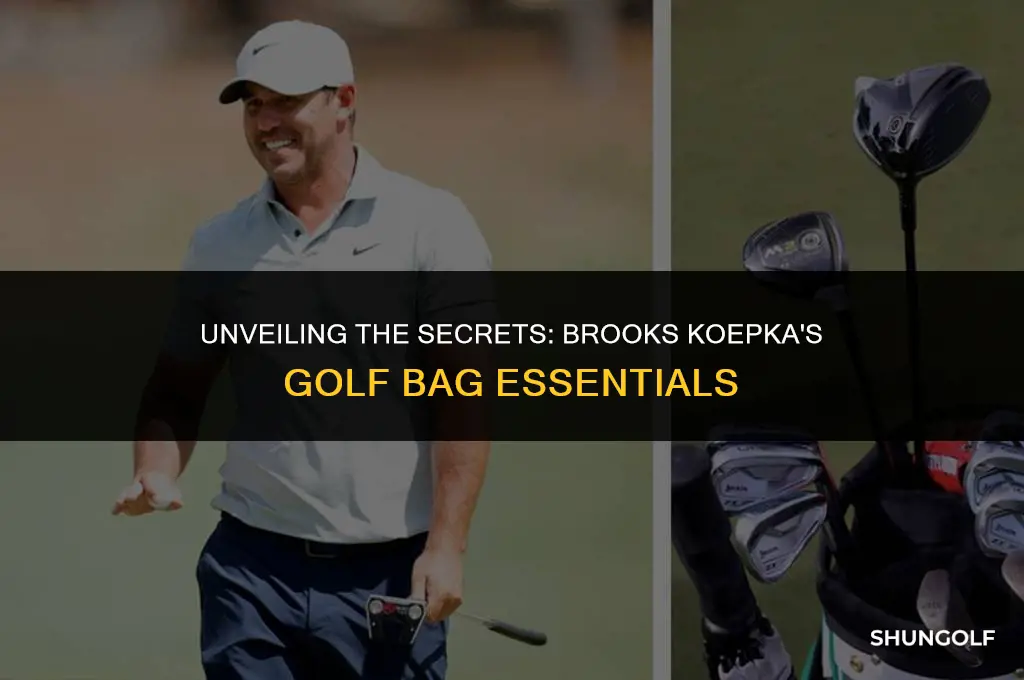what is in brooks koepka golf bag