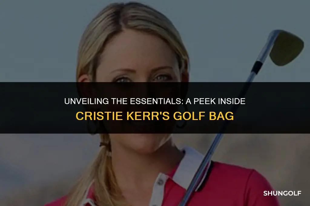 what is in cristie kerr golf bag