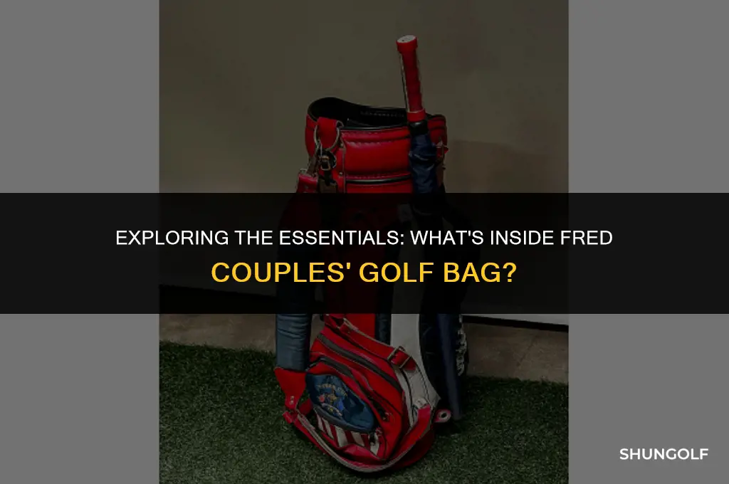 what is in fred couples golf bag