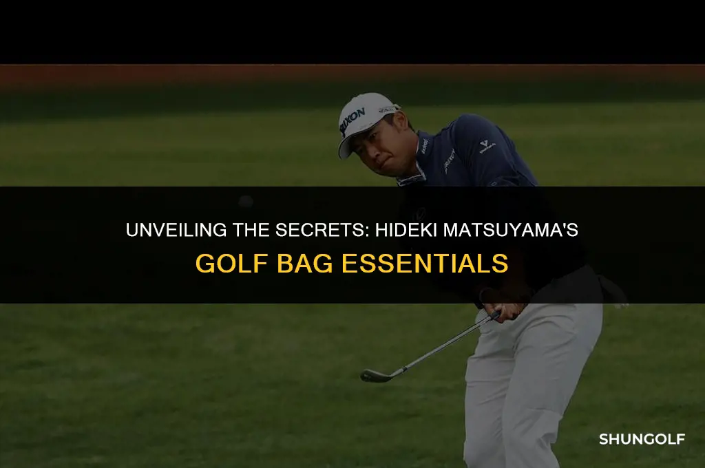 what is in hideki matsuyama golf bag