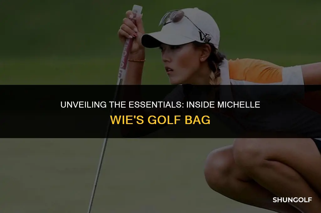 what is in michelle wie golf bag