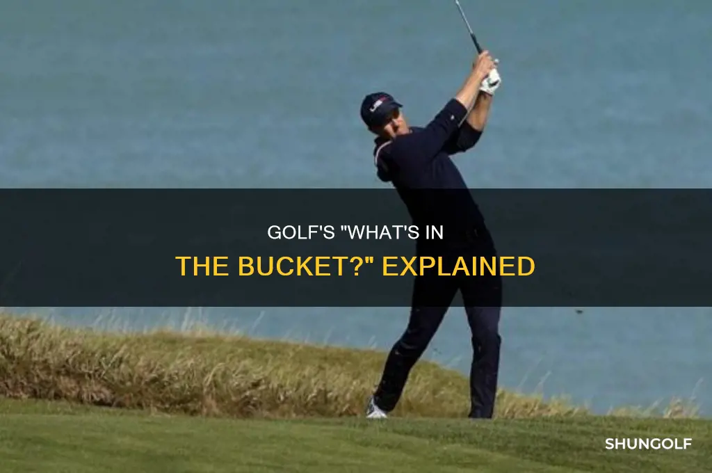 what is in the bucket golf