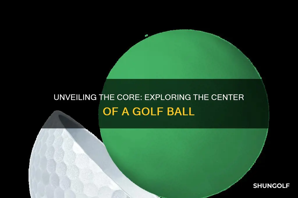 what is in the center of a golf